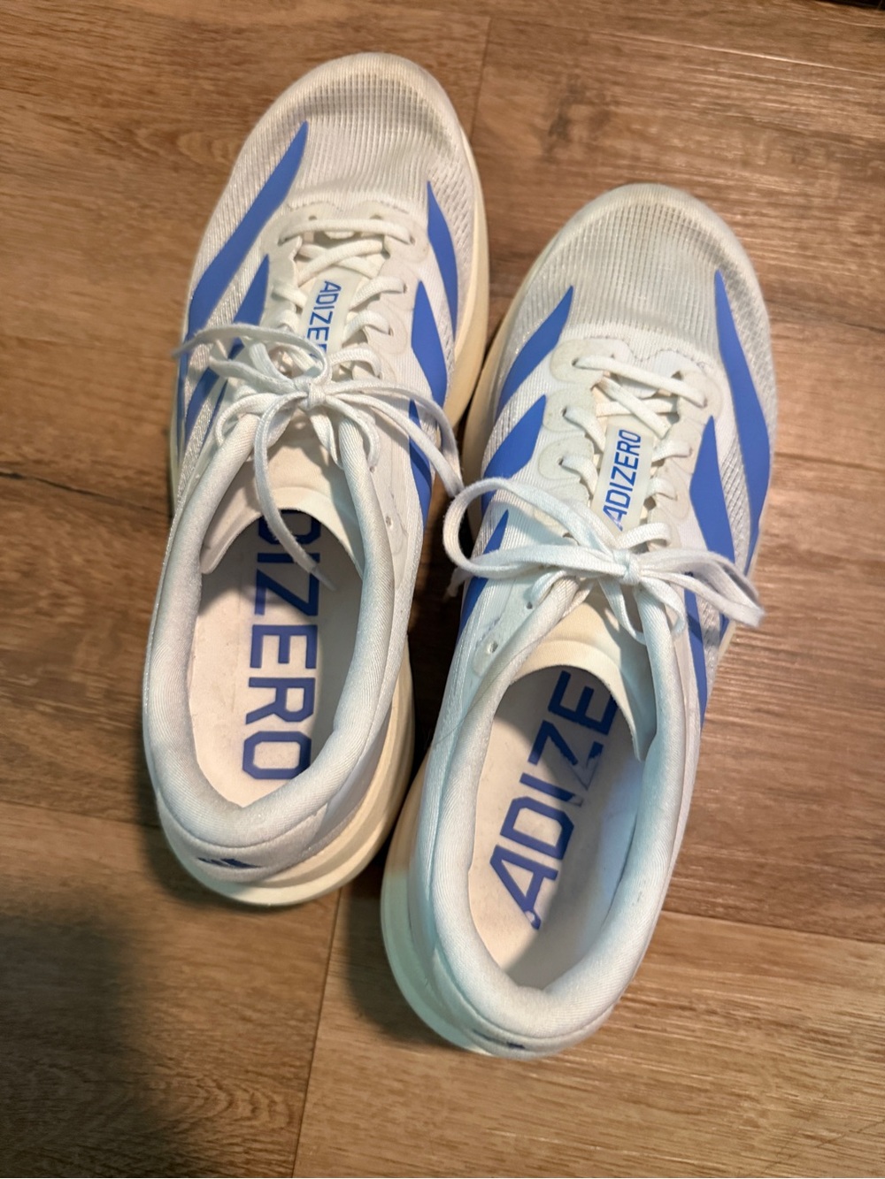 adidas Adizero Athletic Shoes - White & Blue